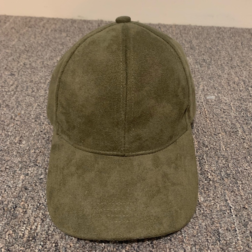 Green velvet hat